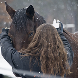 Taylor fell in love with horses when she first saw them at the Equest Center