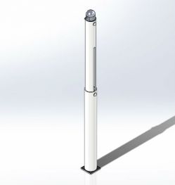 Rendering of Caleb’s forklift camera mount design