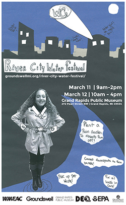 First place winner Zoe Kukla’s poster for the River City Water Festival