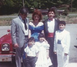 Norina Cadili poses with her family