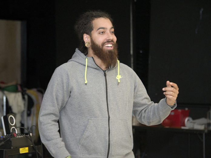 DiatribeValleywood8 Marcel Price, aka “Fable the Poet,” says he loves working with middle school students because they “are so genuine and honest”